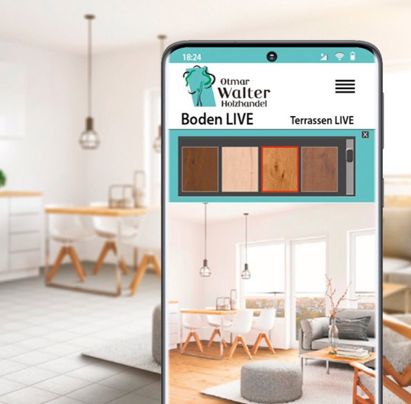 Testen Sie hier wir Ihr Wunschbodenim Raum wirkt. Ansicht alter und neuer Boden